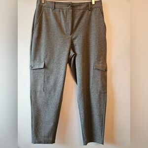 RW&CO grey flannel cargo dress pant. Size 14